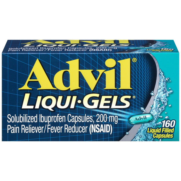 Advil Liqui-Gels Pain and Headache Reliever Ibuprofen Capsules; 200 mg; 160 Count EasyOptionXY LLC