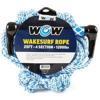 WOW Watersports 25ft 4-Section Wakesurf Rope Jupiter Gear