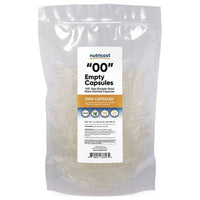 Nutricost Empty Capsules Size 00 Vegan - 1,000 Clear Empty Plant-Based Capsules EasyOptionXY LLC