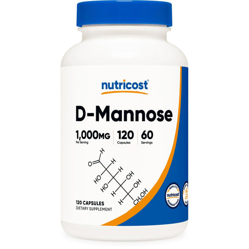 Nutricost D-Mannose 500mg, 120 Capsules - 1000mg Per Serving, Non-GMO and Gluten Free Supplement EasyOptionXY LLC