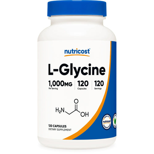 Nutricost L-Glycine 1000mg, 120 Capsules, Vegetarian, Non-GMO and Gluten Free Supplement EasyOptionXY LLC