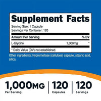 Nutricost L-Glycine 1000mg, 120 Capsules, Vegetarian, Non-GMO and Gluten Free Supplement EasyOptionXY LLC