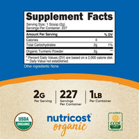Nutricost Organic Turmeric Root Powder 1 LB - Certified USDA Organic, Food Grade Herbal Supplement EasyOptionXY LLC