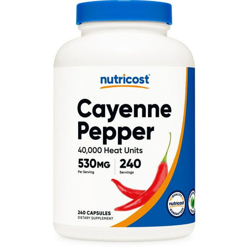 Nutricost Cayenne Pepper 530mg, 240 Capsules - Gluten Free, Non-GMO Supplement EasyOptionXY LLC