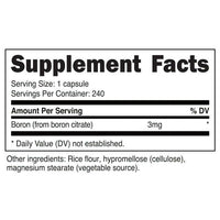 Nutricost Boron 3mg Supplement, 240 Vegetarian Capsules - Gluten Free, Non-GMO EasyOptionXY LLC