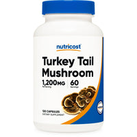 Nutricost Turkey Tail Mushroom Capsules 1200mg, 60 Servings (120 Capsules) Supplement EasyOptionXY LLC