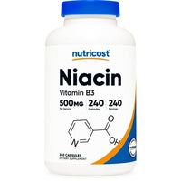 Nutricost Niacin (Vitamin B3) 500mg, 240 Capsules - Gluten Free and Non-GMO Supplement EasyOptionXY LLC
