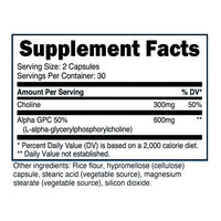 Nutricost Alpha GPC 600mg, 60 Vegetarian Capsules - Non-GMO Supplement, 300mg Per Capsule EasyOptionXY LLC
