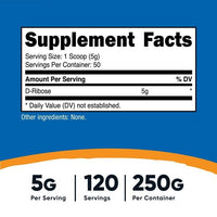 Nutricost Pure D-Ribose Powder (250 Grams) - Non-GMO Supplement EasyOptionXY LLC