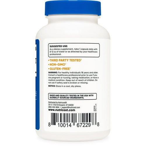 Nutricost Gotu Kola 500 mg, 180 Capsules - Gluten Free, Non-GMO Supplement EasyOptionXY LLC