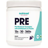 Nutricost Pre-Workout Supplement Powder for Women, Grape, 30 Servings EasyOptionXY LLC