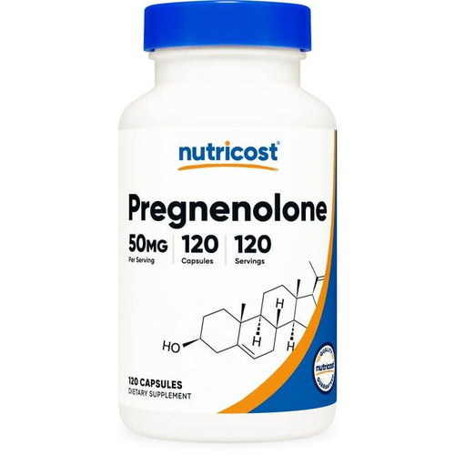 Nutricost Pregnenolone 50mg, 120 Capsules - Non-GMO, Gluten Free Supplement EasyOptionXY LLC