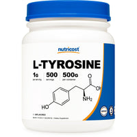 Nutricost L-Tyrosine Supplement Powder 500 Grams - 1000mg Per Serving EasyOptionXY LLC