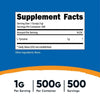 Nutricost L-Tyrosine Supplement Powder 500 Grams - 1000mg Per Serving EasyOptionXY LLC