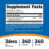 Nutricost Chelated Iron Supplement, As Ferrochel, 36mg, 240 Capsules EasyOptionXY LLC