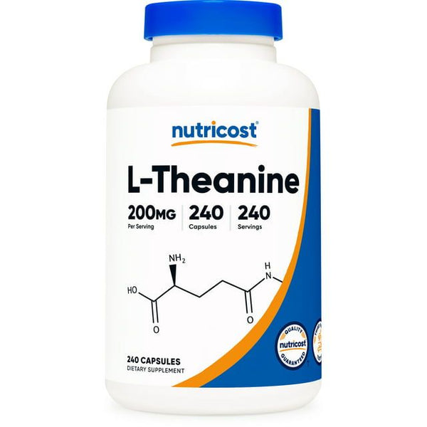 L-Theanine , 200 mg , 240 Capsules, Nutricost EasyOptionXY LLC