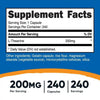 L-Theanine , 200 mg , 240 Capsules, Nutricost EasyOptionXY LLC