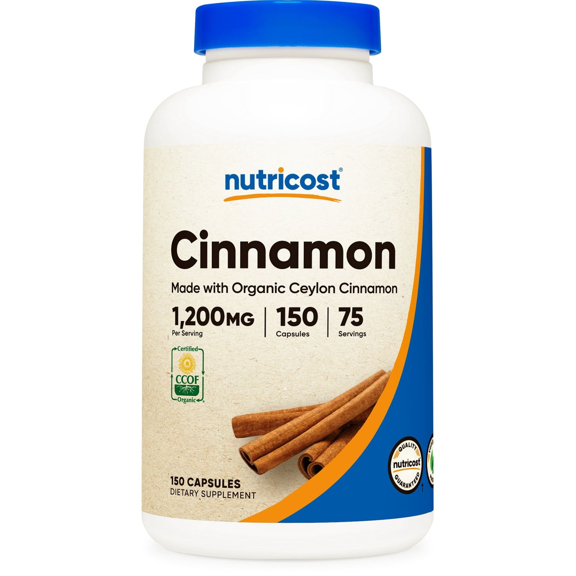 Nutricost Cinnamon (Ceylon Cinnamon) Supplement 1,200mg Serving, 150 Capsules EasyOptionXY LLC