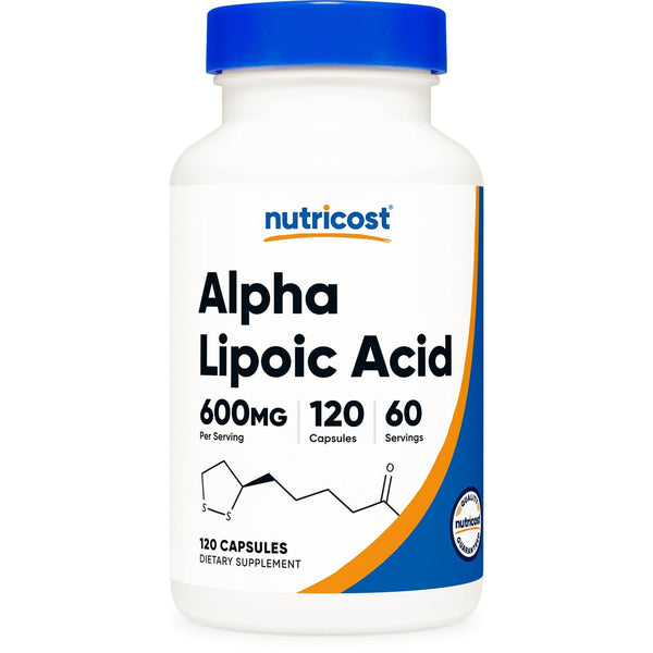 Nutricost Alpha Lipoic Acid 600mg Per Serving 120 Capsules, 60 Servings - Non-GMO Supplement EasyOptionXY LLC