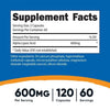 Nutricost Alpha Lipoic Acid 600mg Per Serving 120 Capsules, 60 Servings - Non-GMO Supplement EasyOptionXY LLC