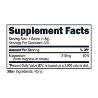 Nutricost Magnesium Citrate Powder (500 Grams) Unflavored - Gluten Free Supplement EasyOptionXY LLC