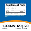 Nutricost Citric Acid 1000mg (1 Gram), 120 Capsules - Gluten Free, Non-GMO Supplement EasyOptionXY LLC