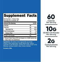 Nutricost C8 MCT Oil Powder 2LBS (32oz) Metabolize Supplement EasyOptionXY LLC