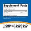 Nutricost Citric Acid 1000mg (1 Gram), 240 Capsules - Gluten Free, Non-GMO Supplement EasyOptionXY LLC