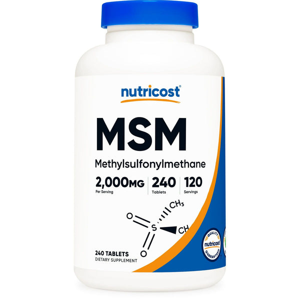 Nutricost MSM Tablets (Methylsulfonylmethane) 2000mg, 120 Servings - Non-GMO Supplement EasyOptionXY LLC