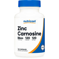 Nutricost Zinc Carnosine 86mg, 120 Capsules - Non-GMO, Gluten Free Supplement EasyOptionXY LLC
