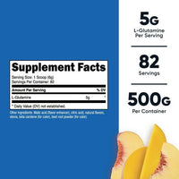 Nutricost L-Glutamine Powder Sweetened with Stevia (500 Grams / 5 Grams L-Glutamine Per Serving/Peach Mango) | L-Glutamine Supplement for Gut Support - Gluten Free, Non-GMO EasyOptionXY LLC