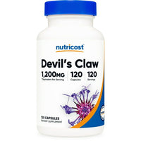 Nutricost Devils Claw 1200mg Equivalent, 120 Capsules - Veggie Caps, Non-GMO, Gluten Free, and Vegetarian Friendly EasyOptionXY LLC