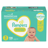 Pampers Swaddlers Diapers Enormous Pack Size 3, 136 Count EasyOptionXY LLC