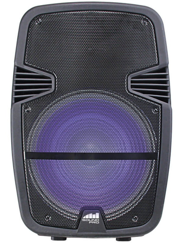Portable 15 inch Bluetooth Party Speaker with Disco Light Jupiter Gear