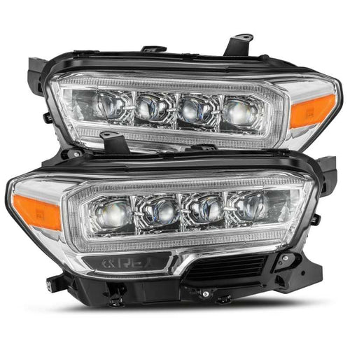 AlphaRex 16-23 Toyota Tacoma NOVA-Series LED Projector Headlights Chrome OffRoadUSA.com
