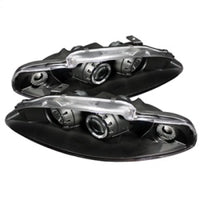 Spyder Mitsubishi Eclipse 95-96 Projector Headlights LED Halo Black High H1 Low H1 PRO-YD-ME95-HL-BK OffRoadUSA.com