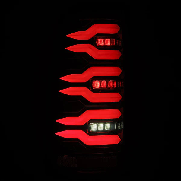 AlphaRex 99-06 Chevrolet Silverado Sierra LUXX-Series LED Tail Lights Alpha-Black