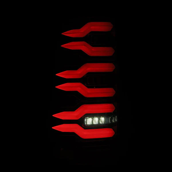 AlphaRex 99-06 Chevrolet Silverado Sierra LUXX-Series LED Tail Lights Alpha-Black
