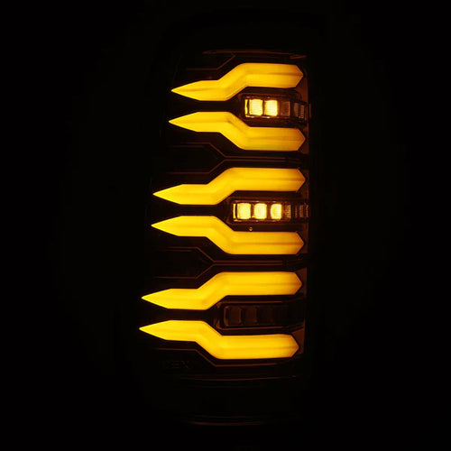 AlphaRex 99-06 Chevrolet Silverado Sierra LUXX-Series LED Tail Lights Alpha-Black OffRoadUSA.com