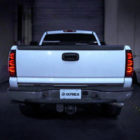 AlphaRex 99-06 Chevrolet Silverado Sierra LUXX-Series LED Tail Lights Alpha-Black OffRoadUSA.com