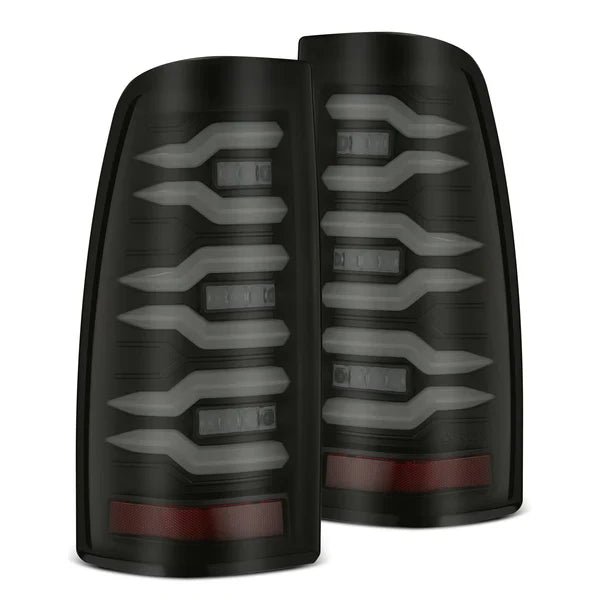 AlphaRex 99-06 Chevrolet Silverado/99-06 GMC Sierra LUXX-Series LED Tail Lights Black OffRoadUSA.com
