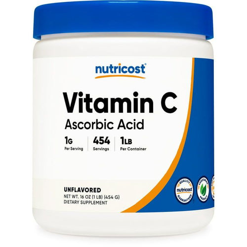 Nutricost Vitamin C (Ascorbic Acid) Powder 1LB - Gluten Free, Non-GMO Supplement EasyOptionXY LLC