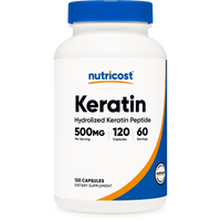 Nutricost Keratin Hydrolized Peptide Capsules - 120 Capsules (500mg each) - Non-GMO, Gluten-Free Formula EasyOptionXY LLC