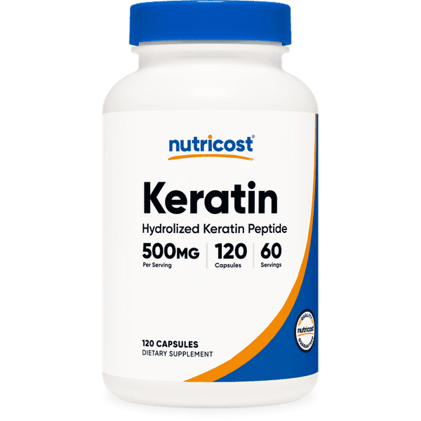 Nutricost Keratin Hydrolized Peptide Capsules - 120 Capsules (500mg each) - Non-GMO, Gluten-Free Formula EasyOptionXY LLC