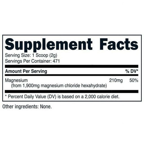 Nutricost Magnesium Chloride Supplement Powder 2 lb EasyOptionXY LLC
