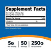 Nutricost L-Arginine Powder (250 Grams) - 5000mg Per Serving; 50 Servings, Health Supplement EasyOptionXY LLC