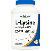 Nutricost L-Lysine 1000mg Supplement, 250 Capsules - 500mg Per Capsule EasyOptionXY LLC
