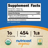 Nutricost Organic Lion's Mane Mushroom Powder (1 lb) Supplement, 454 Servings EasyOptionXY LLC