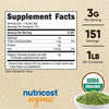 Nutricost Pure Organic Chlorella Powder 16oz - 3000mg per Serving, Supplement EasyOptionXY LLC