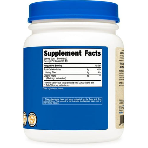 Nutricost Organic Alfalfa Powder 1LB - Non-GMO, Gluten Free, Supplement EasyOptionXY LLC
